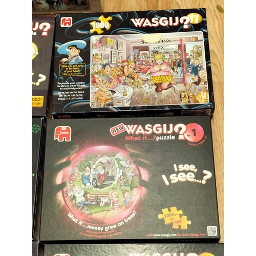 285A - Wasgij Puzzles (9) plus One Other. Vendors Description - Open but Complete.