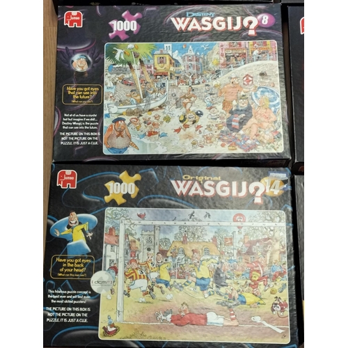 285A - Wasgij Puzzles (9) plus One Other. Vendors Description - Open but Complete.