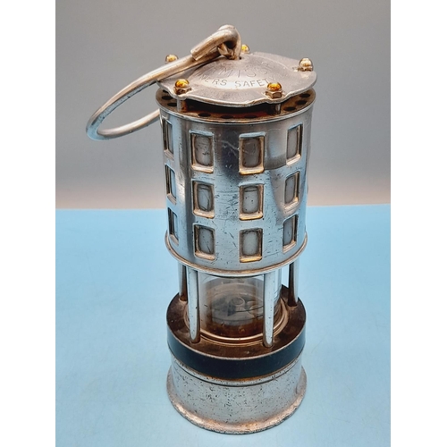 40 - Koehler MFG Co Permissible Miners Safety Lamp. 25cm High.