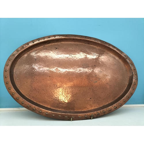 245A - Collection of Copper Ware to include Pan, Jelly Mould, Kettles, Tray (60cm x 40cm A/F).