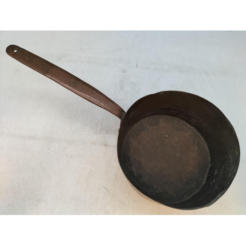 245A - Collection of Copper Ware to include Pan, Jelly Mould, Kettles, Tray (60cm x 40cm A/F).