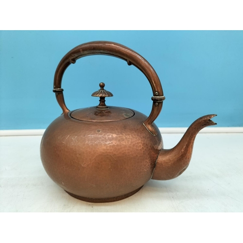 245A - Collection of Copper Ware to include Pan, Jelly Mould, Kettles, Tray (60cm x 40cm A/F).