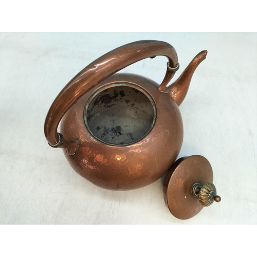 245A - Collection of Copper Ware to include Pan, Jelly Mould, Kettles, Tray (60cm x 40cm A/F).