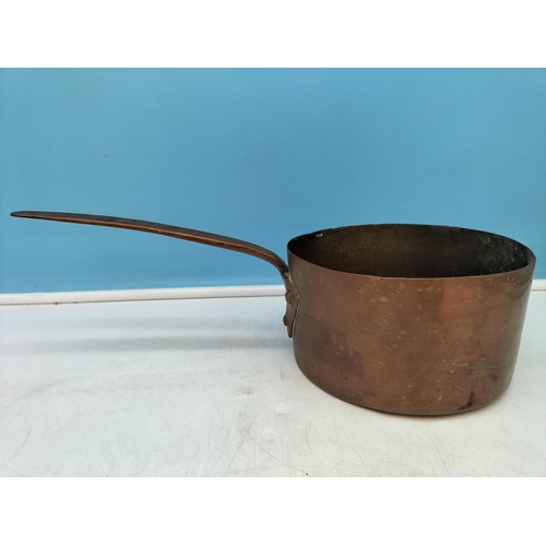 245A - Collection of Copper Ware to include Pan, Jelly Mould, Kettles, Tray (60cm x 40cm A/F).