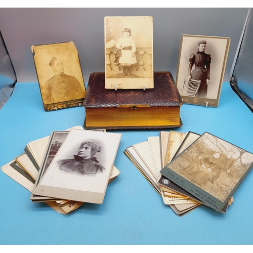 711 - Good Collection of 19th/20th Century Cabinet Cards (Approx 30) and Album.