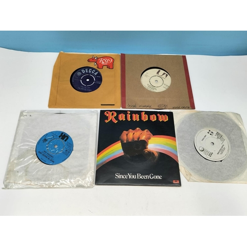 358 - Small Collection of 45rpm Singles to include Rainbow, Nazareth, Judas Priest, etc.