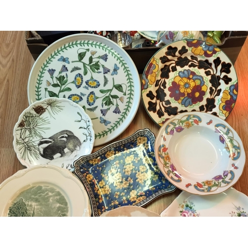 360 - Box of Ceramics and Plated Ware to include Royal Worcester, Royal Doulton, Portmeirion, Walker and H... 