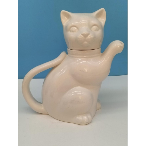 112 - Collection of Cat Items to include Quail 'Simon' Figure and Egg Cups, Large 15cm (h) 'Cool Dudes' Mu... 