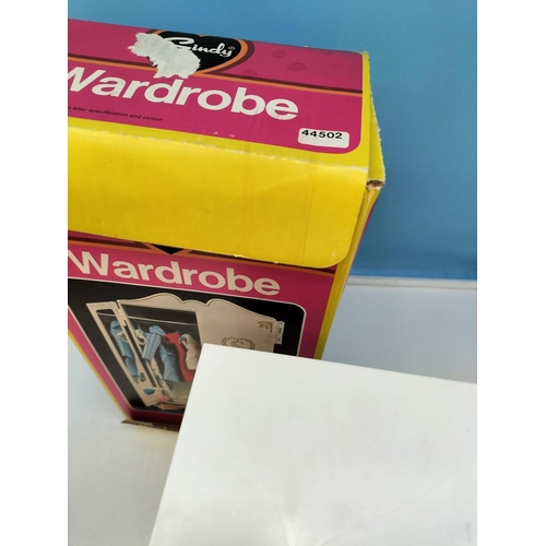 125 - Boxed Vintage 1970's Pedigree Sindy Bedroom Set to Include Wardrobe (44502), Bed and Bedclothes (445... 