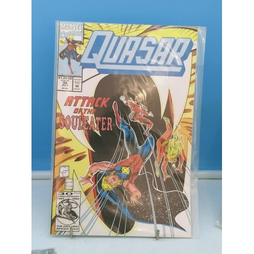 157 - Collection of 88 Marvel Comics, Various Dates and Characters to include Quasar, X-Men, Nightwatch. S... 