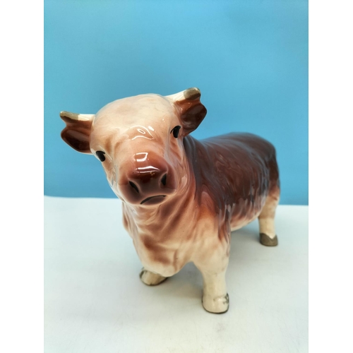 18 - Butchers Shop Display Bull Figure. 20cm High, 31cm x 11cm.