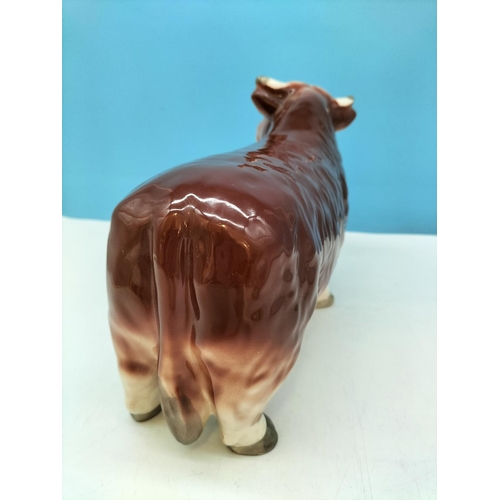 18 - Butchers Shop Display Bull Figure. 20cm High, 31cm x 11cm.