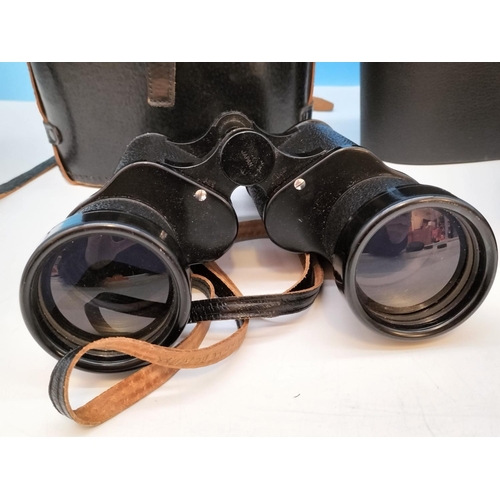 199 - 2 Pairs of Binoculars in Cases, Omiya 10 x 50 and Tecnar by Swift 7 x 50.