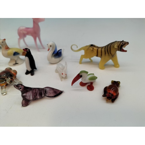 252 - Collection of Glass Miniatures, Whimsies to include Circus Collection, etc.