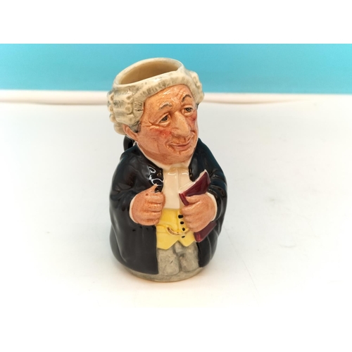 254 - Royal Doulton The Doultonville Collection 11cm Toby Jugs (3) to include 'Mr Litigate the Lawyer' D66... 