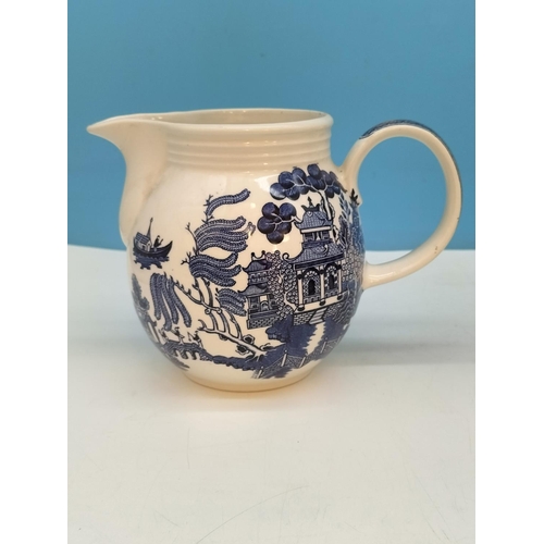 264 - Collection of Blue and White Jugs, Various Patterns and Factories to include Mason's Churchill, etc.