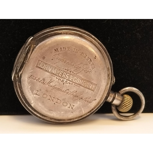 265 - John Myers & Company, London Hallmarked Silver Cased 935 Pocket Watch. Requires Attention.