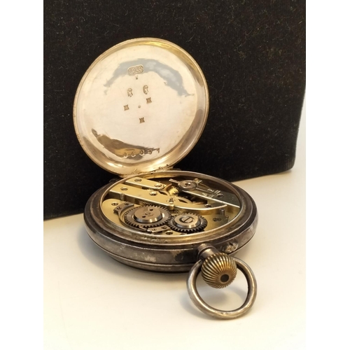 265 - John Myers & Company, London Hallmarked Silver Cased 935 Pocket Watch. Requires Attention.