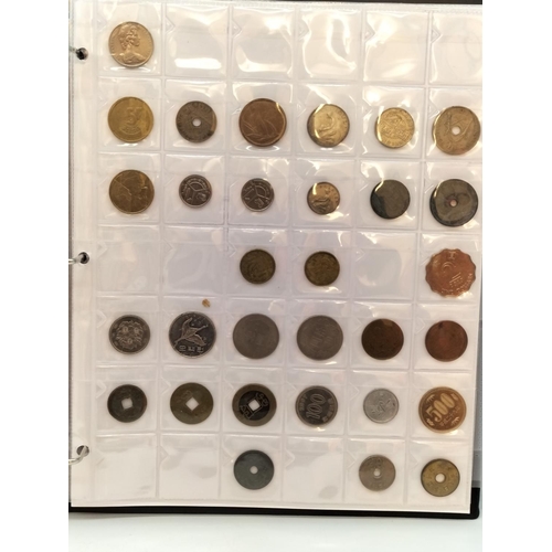 319 - Part Filled Folder of Worldwide Collectable Coins.