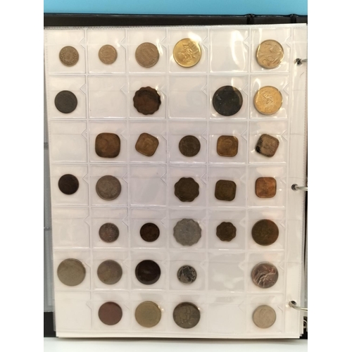 319 - Part Filled Folder of Worldwide Collectable Coins.