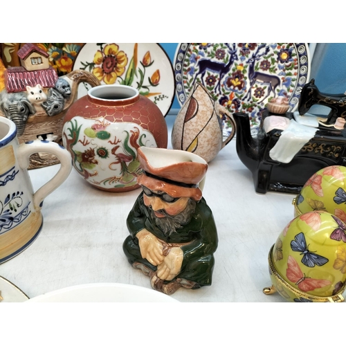 331 - Collection of Mixed Pottery to include Teapots, Plates, Vases, etc.