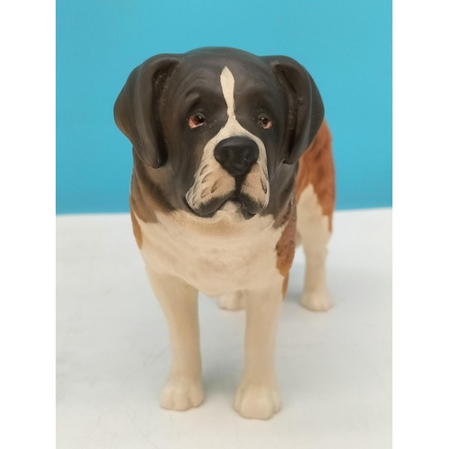 336 - Beswick Figure of a St Bernard Dog 'Corna Garth Stroller'. 14cm High x 22cm.