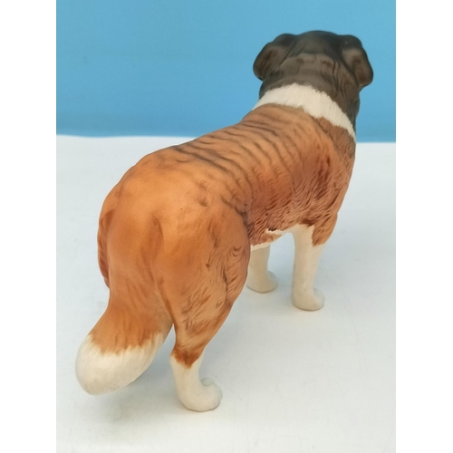 336 - Beswick Figure of a St Bernard Dog 'Corna Garth Stroller'. 14cm High x 22cm.