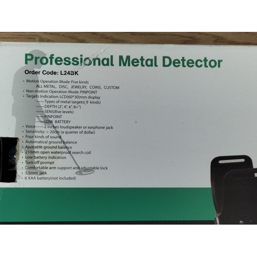 364 - Boxed and Unused Precision Gold Professional Metal Detector.