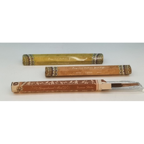 387 - Collection of Fragrance/Incense 20cm Sticks. Various Scents to include Amber Musk, Gingerbread Man, ... 