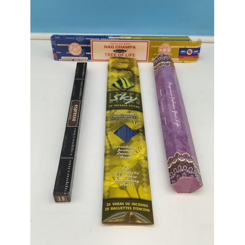 387 - Collection of Fragrance/Incense 20cm Sticks. Various Scents to include Amber Musk, Gingerbread Man, ... 