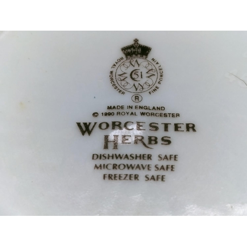 401 - Royal Worcester 'Worcester Herbs' Pasta/Salad Bowl. 8cm High, 32cm Diameter.