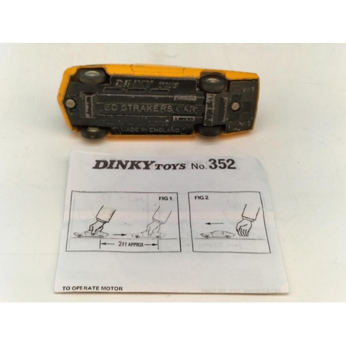 402 - Boxed Dinky Toys 'Ed Straker's Car' 352. With Instructions.