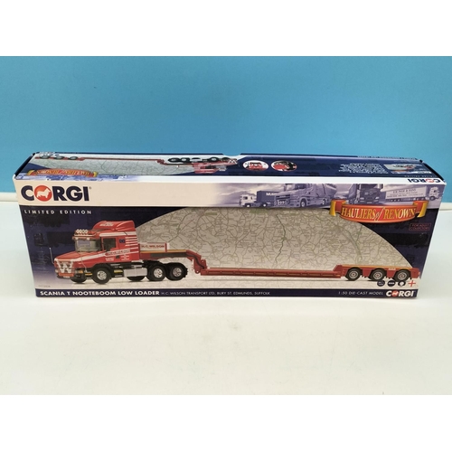 404 - Boxed Corgi Hauliers of Renown Limited Edition 'Scania T Nooteboom Low Loader for H.C.Wilson Transpo... 