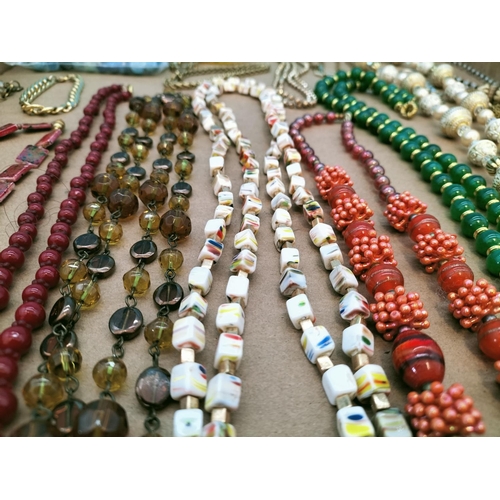 410 - Mixed Collection of Costume Jewellery to include Necklaces and Bracelets.