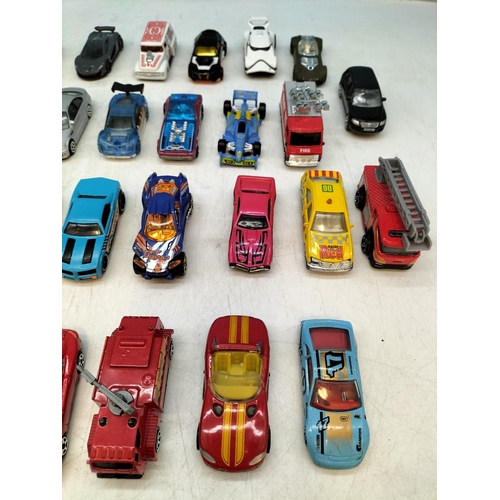 518 - Collection of Vehicles to include Matchbox, Hot Wheels, etc. Some Still Boxed. Light Play Wear