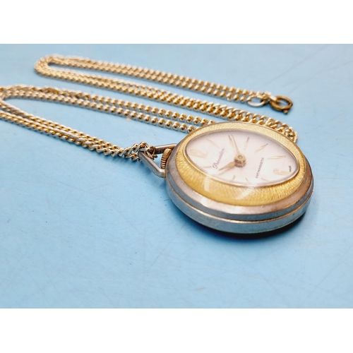 536 - Cased Ingersoll Pocket Watch, The Metropolitan Whistle and Princeton Ladies Watch on Chain.