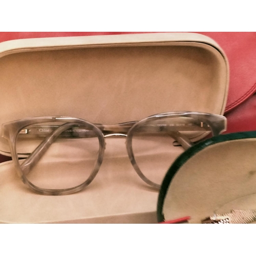 580 - Collection of Eye Wear Glasses to include Tiffany & Co, Jaguar, Paloma Picasso, etc plus Osprey Lond... 