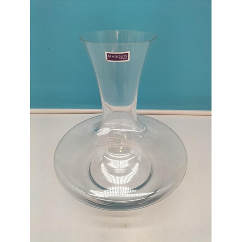 586 - Waterford Marquis Large Carafe. 23cm High, 22cm Diameter. Very Minor Nibble to Inside of Rim.