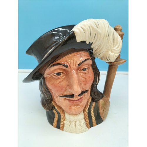 60 - Full Set of Royal Doulton Large 19cm 'Four Musketeers' Character Jugs to include Athos D6439, Aramis... 