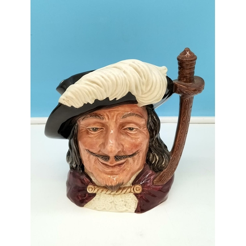 60 - Full Set of Royal Doulton Large 19cm 'Four Musketeers' Character Jugs to include Athos D6439, Aramis... 