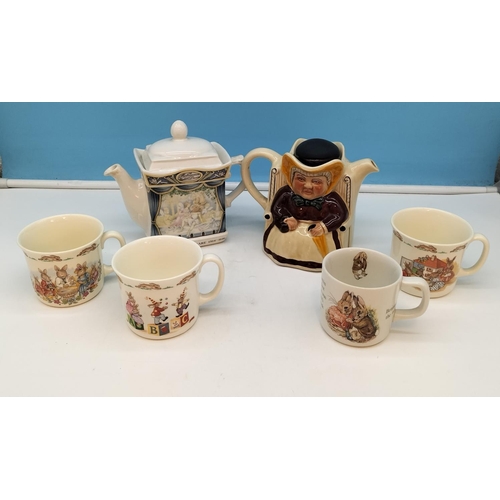 602 - Collection of Pottery to include Sadler 'Midsummer Nights Dream' Teapot, Royal Doulton Bunnykins Mug... 