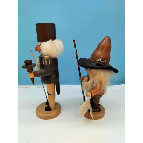 63 - German Wooden Figures (2) to include The Miner by Christian Ulbricht and Nutcracker by Neiman Marcus... 