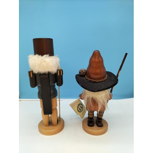 63 - German Wooden Figures (2) to include The Miner by Christian Ulbricht and Nutcracker by Neiman Marcus... 