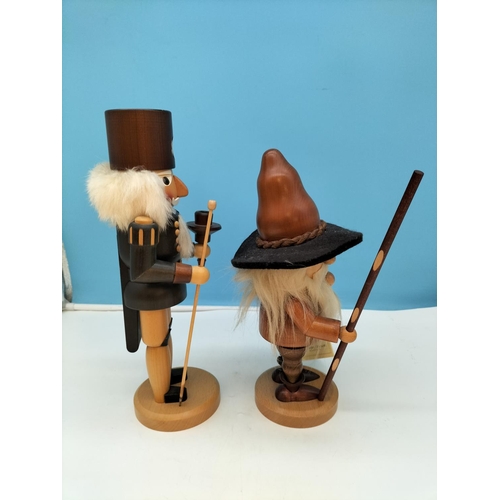 63 - German Wooden Figures (2) to include The Miner by Christian Ulbricht and Nutcracker by Neiman Marcus... 