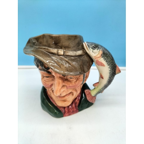 88 - Royal Doulton Large 19cm Character Jugs (4) to include Long John Silver D6335, Gone Away D6531, Rip ... 