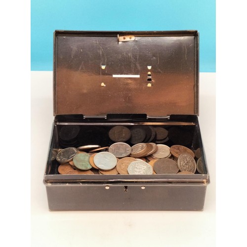 448 - Tin Containing a Collection of Mixed Guernsey and Jersey Coins to include Victorian 1877 Twelfth of ... 