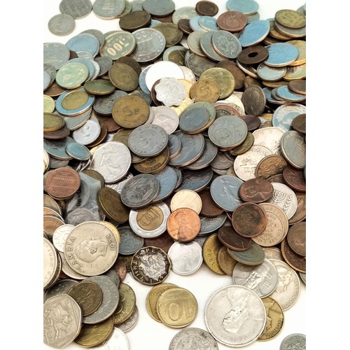 509 - Quantity of Mixed World Coins.