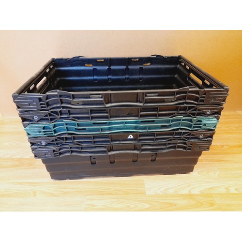 591 - Stackable Bread Crates (5). 18cm High, 60cm x 40cm. Collection Only.