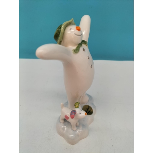 297 - Boxed John Beswick 'The Snowman and the Snowdog' Figure. 13cm High x 9cm.