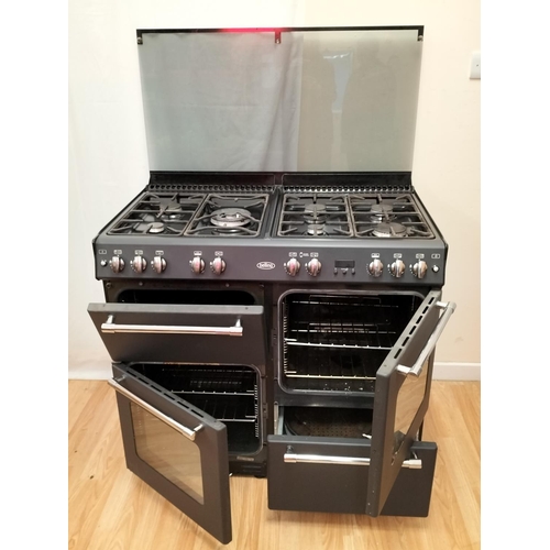 184 - Belling Farmhouse 7 Burner Gas Cooker with 2 Ovens and Grill. 92cm High, 100cm x 62cm. Vendor Advise... 